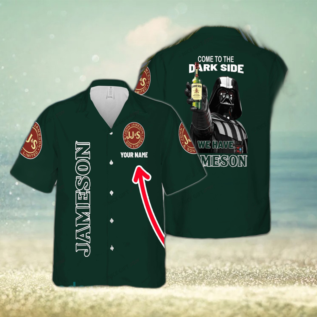 Come To The Dark Side We Have Jameson Irish Whiskey Souvenir Custom Name Hawaiian Shirt Love Beer Gift - Limotees