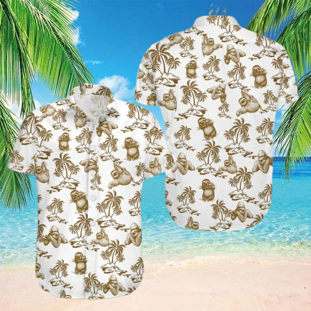 Conconut Tree Sloths Hawaiian Shirt Cute Animal hawaiian shirt - Limotees