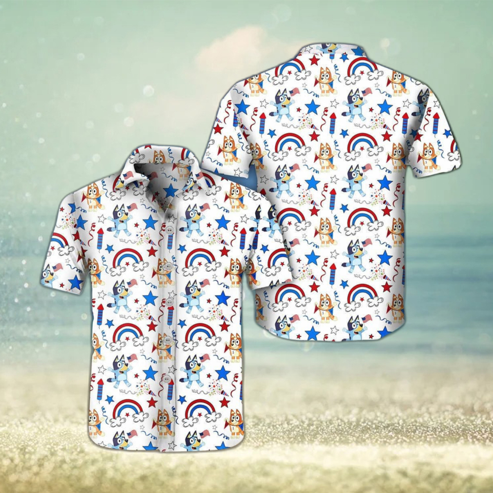 Cool Aloha Bluey Hawaiian Shirt Summer Vacation Gift - Limotees