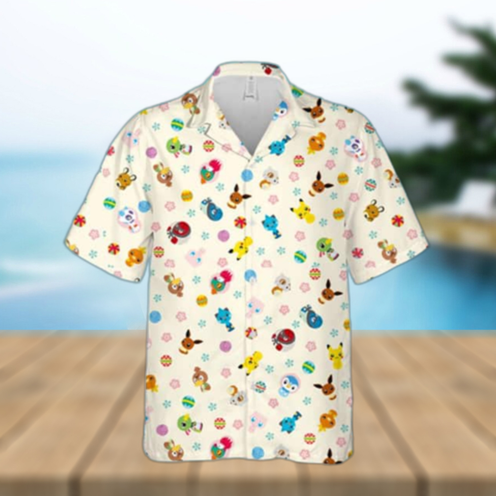 Cool Aloha Kawaii Pokemon Hawaiian Shirt Birthday Gift For Sister - Limotees