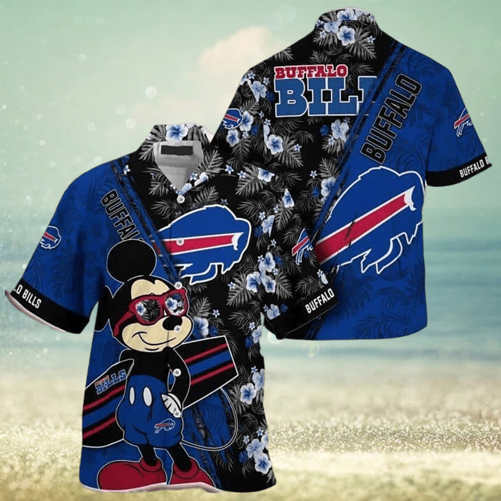 Cool Mickey Mouse Buffalo Bills Hawaiian Shirt Gift For Disney Lovers - Limotees