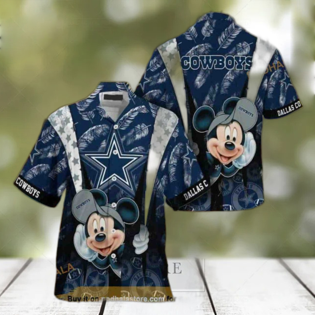 Cool Mickey Mouse Disney Dallas Cowboys Hawaiian Shirt - Limotees