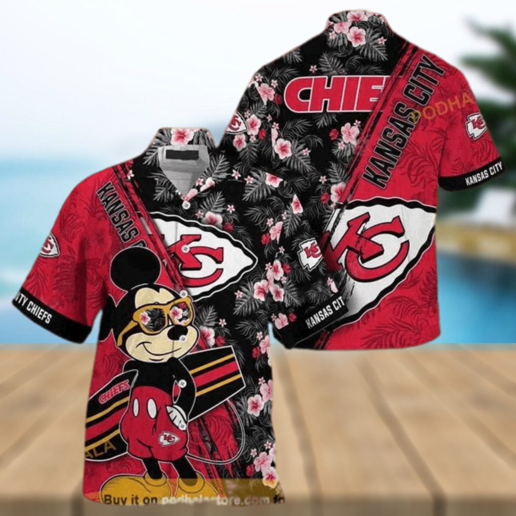 Cool Mickey NFL Kansas City Chiefs Hawaiian Shirt - Limotees