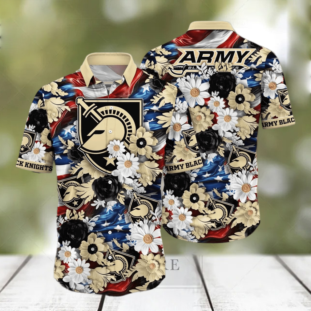 Cool NCAA Army Black Knights Hawaiian Shirt Independence Day - Limotees