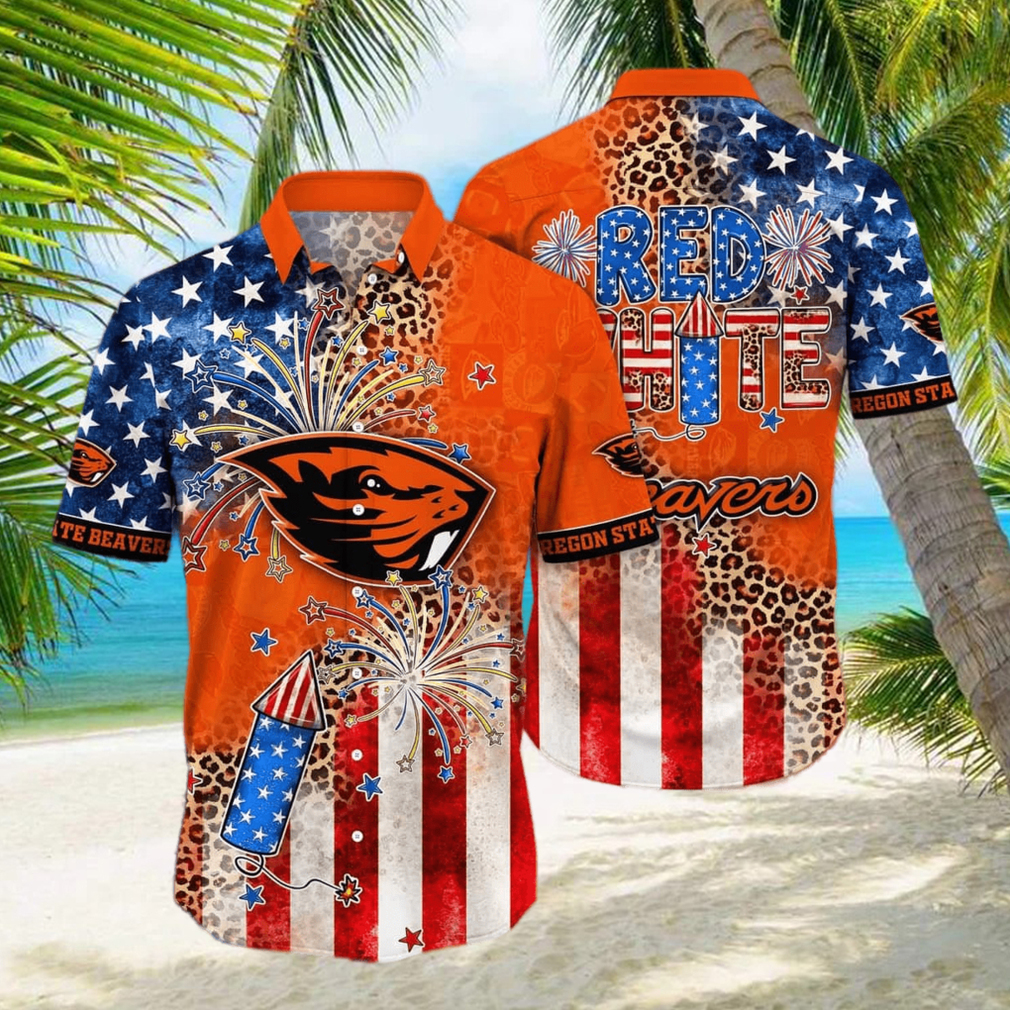 Cool NCAA Oregon State Beavers Hawaiian Shirt Independence Day Gift For Friends - Limotees