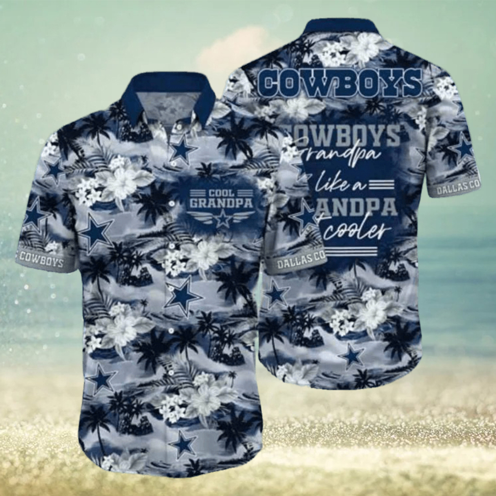 Cool NFL Dallas Cowboys Hawaiian Shirt Beach Gift For Grandpa - Limotees