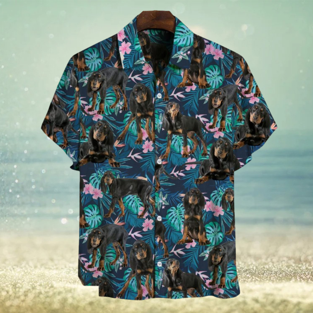 Coonhound Tropical Hawaiian Shirt V1 Gift For Men And Women, Pet Lover - Limotees