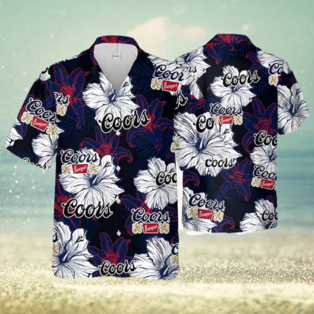 Coors Banquet Floral Pattern Limited Hawaiian Shirt Beach Gift - Limotees