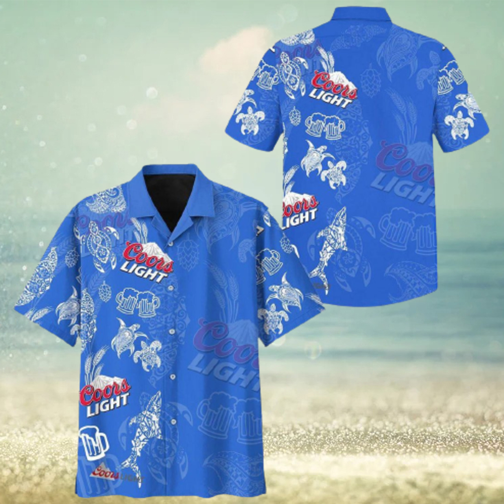 Coors Light Beer Hawaiian Shirt Ocean Animals Gift For Sea Lovers - Limotees