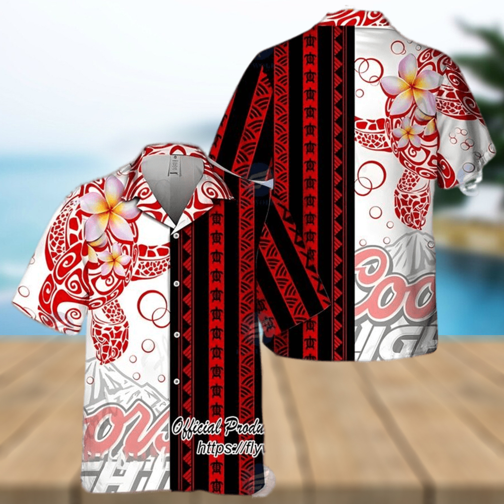 Coors Light Beer Polynesian Hawaiian Shirt - Limotees