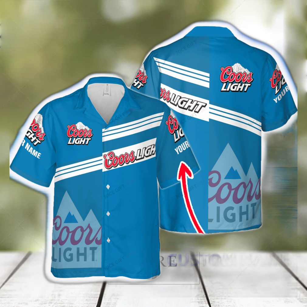 Coors Light Bright Custom Name Design Hawaiian Shirt For Men And Women Gift Beach - Limotees