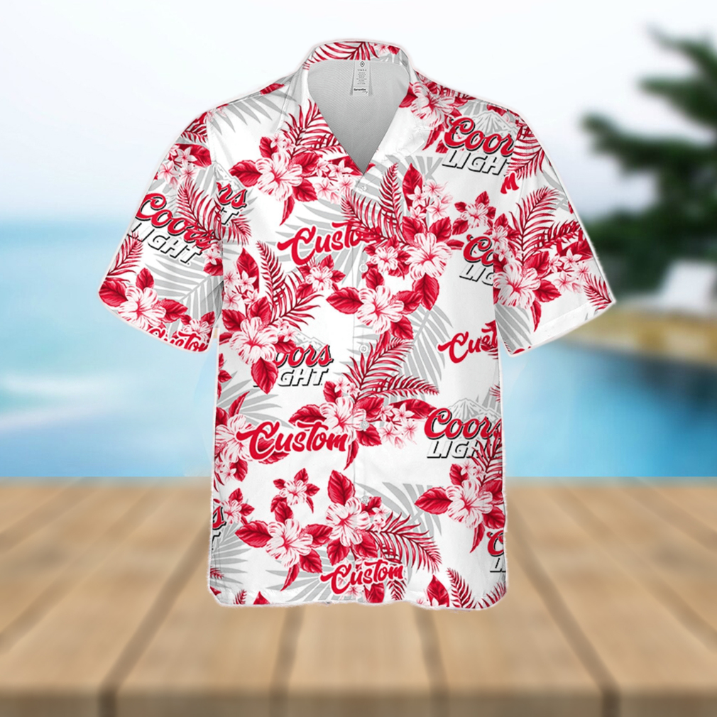 Coors Light Hawaiian Shirt Flowers Pattern Personalized Gift Men And Women - Limotees