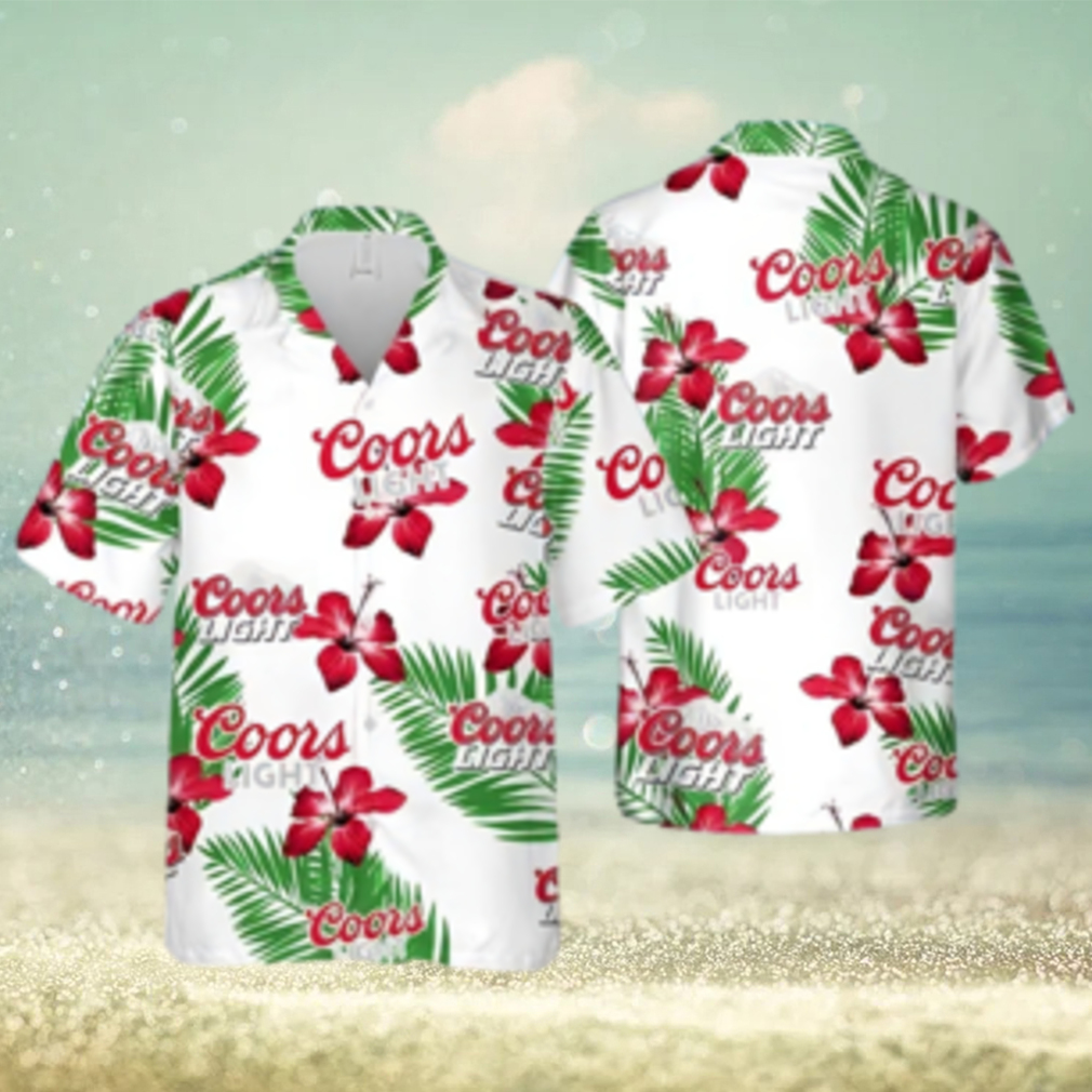 Coors Light Hawaiian Shirt Gift For Beach Trip - Limotees