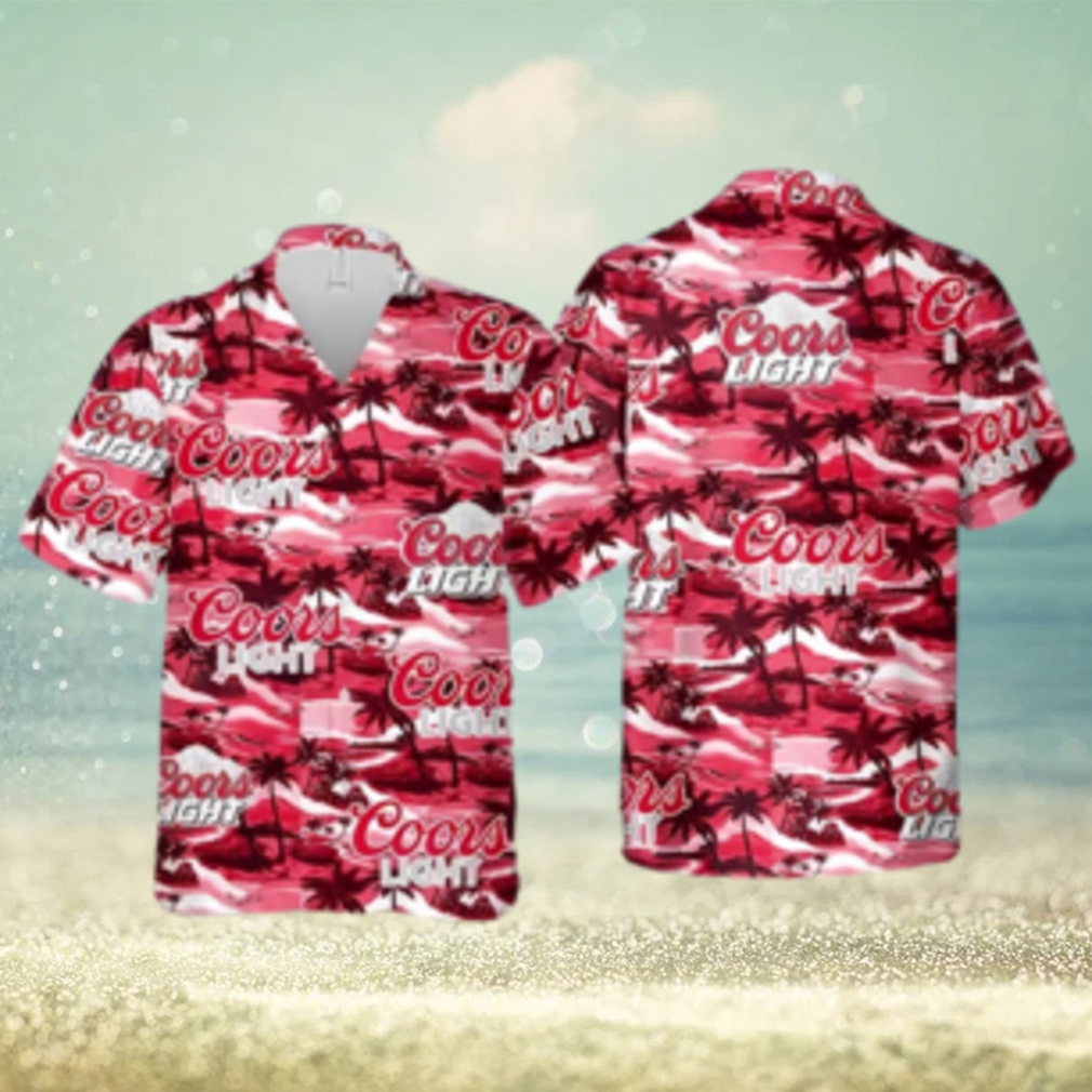 Coors Light Hawaiian Shirt Sea Island Pattern Beach Gift For Friend - Limotees