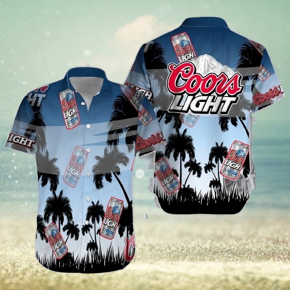 Coors Light Palm Tree Beer Can Hawaii 3D Shirt Coors - Limotees