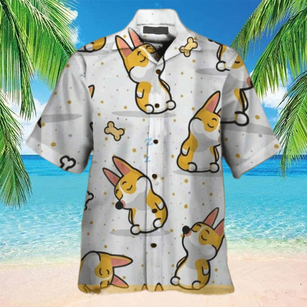 Corgi Chibi Funny Hawaiian Shirt Gift For Beach Lovers - Limotees