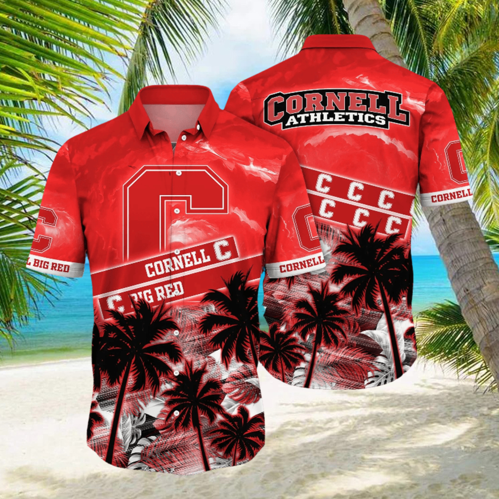 Cornell Big Red NCAA Hawaiian Shirt Coastline Aloha Shirt - Limotees