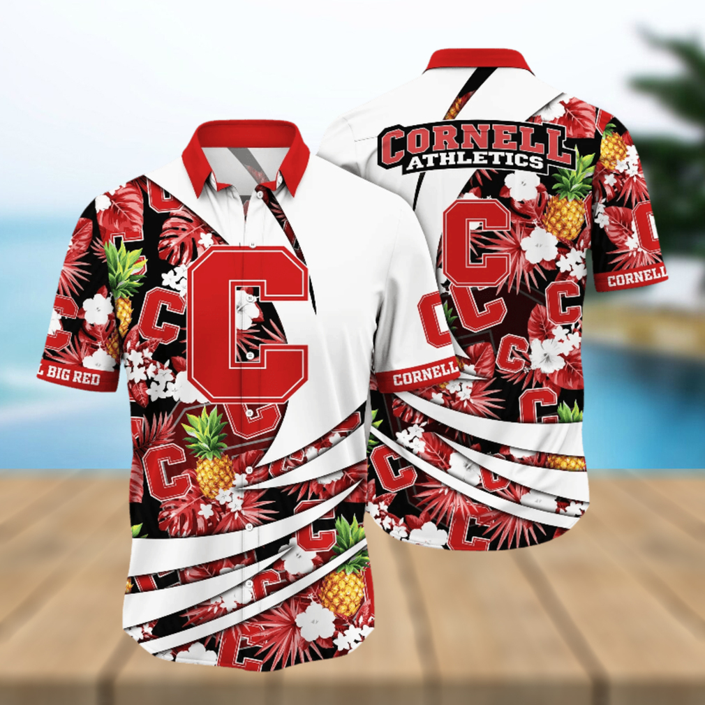 Cornell Big Red NCAA Hawaiian Shirt Heatwave Aloha Shirt - Limotees