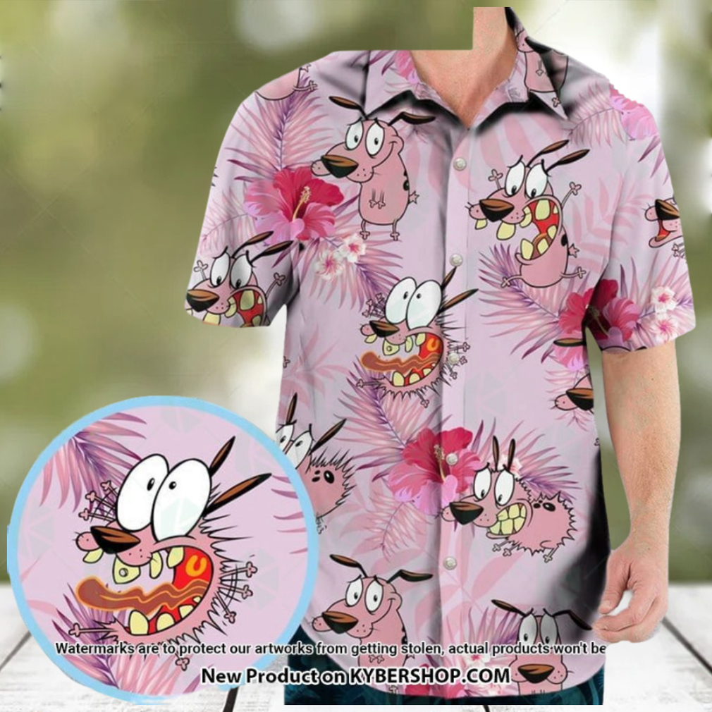 Courage The Cowardly Dog Hawaiian Shirt - Limotees