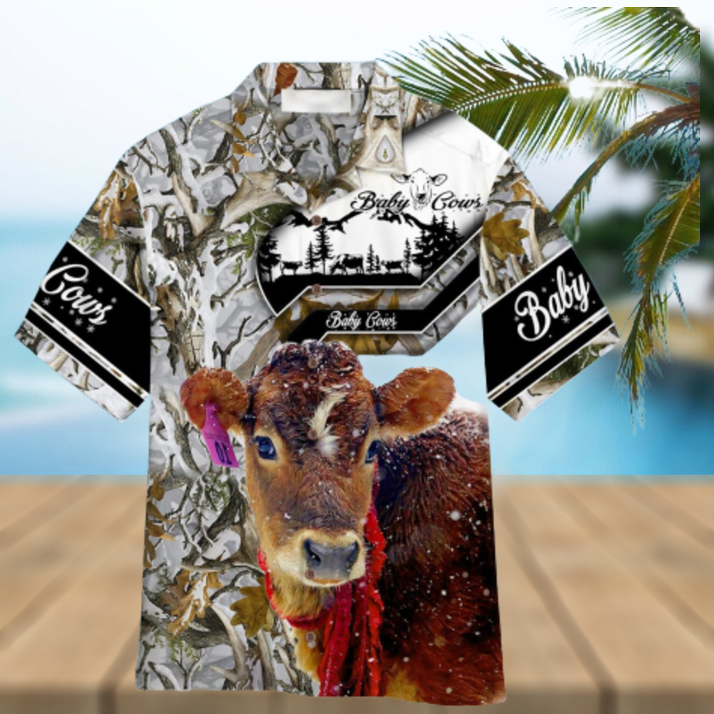 Cow Camouflage Aloha Hawaiian Shirt Summer Gift Beach Shirt - Limotees