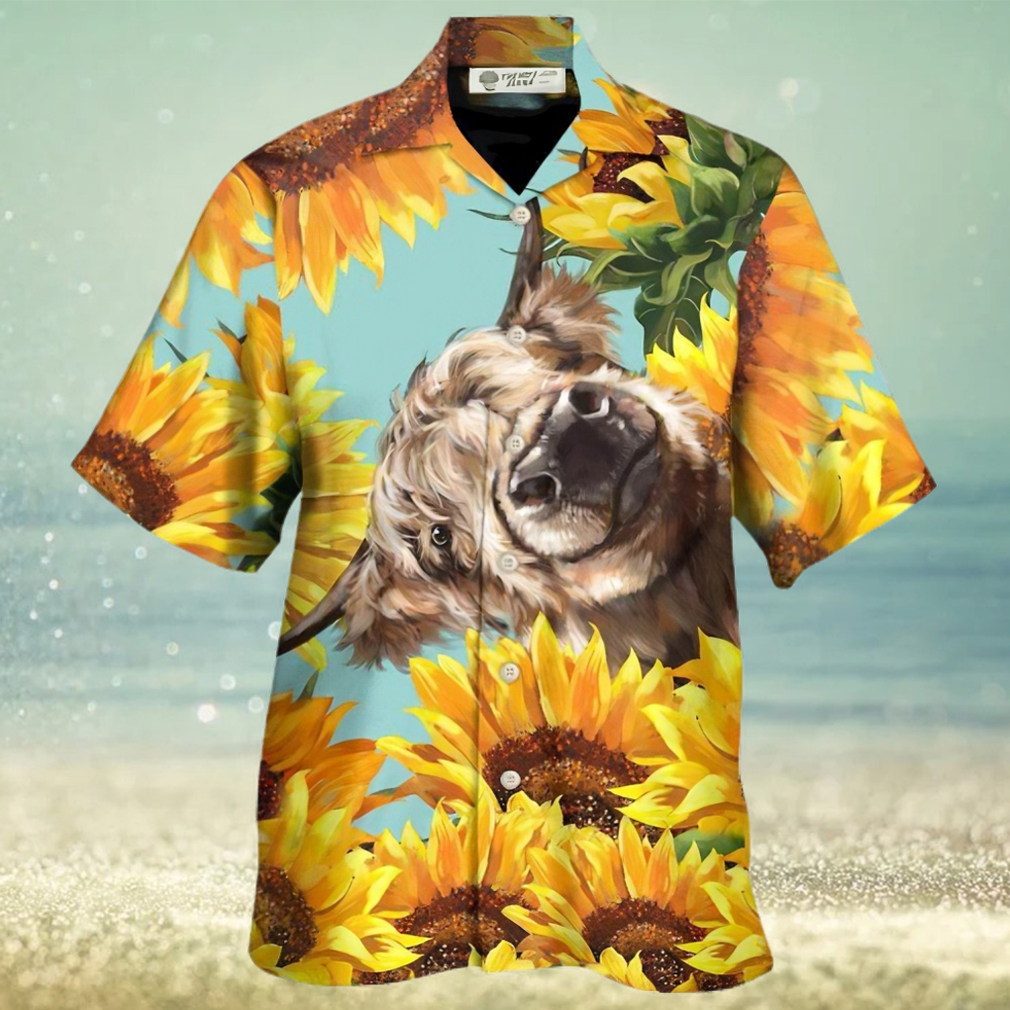 Cow Happy Life With Sunflower Hawaiian Shirt – Trendy Aloha - Limotees