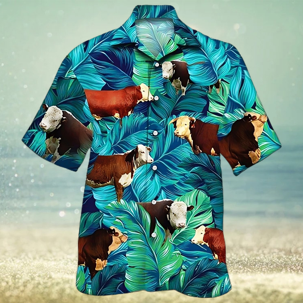 Cow Hawaiian Shirt Tropical Cow Aloha Shirt, Aloha Hawaiian Shirts - Limotees