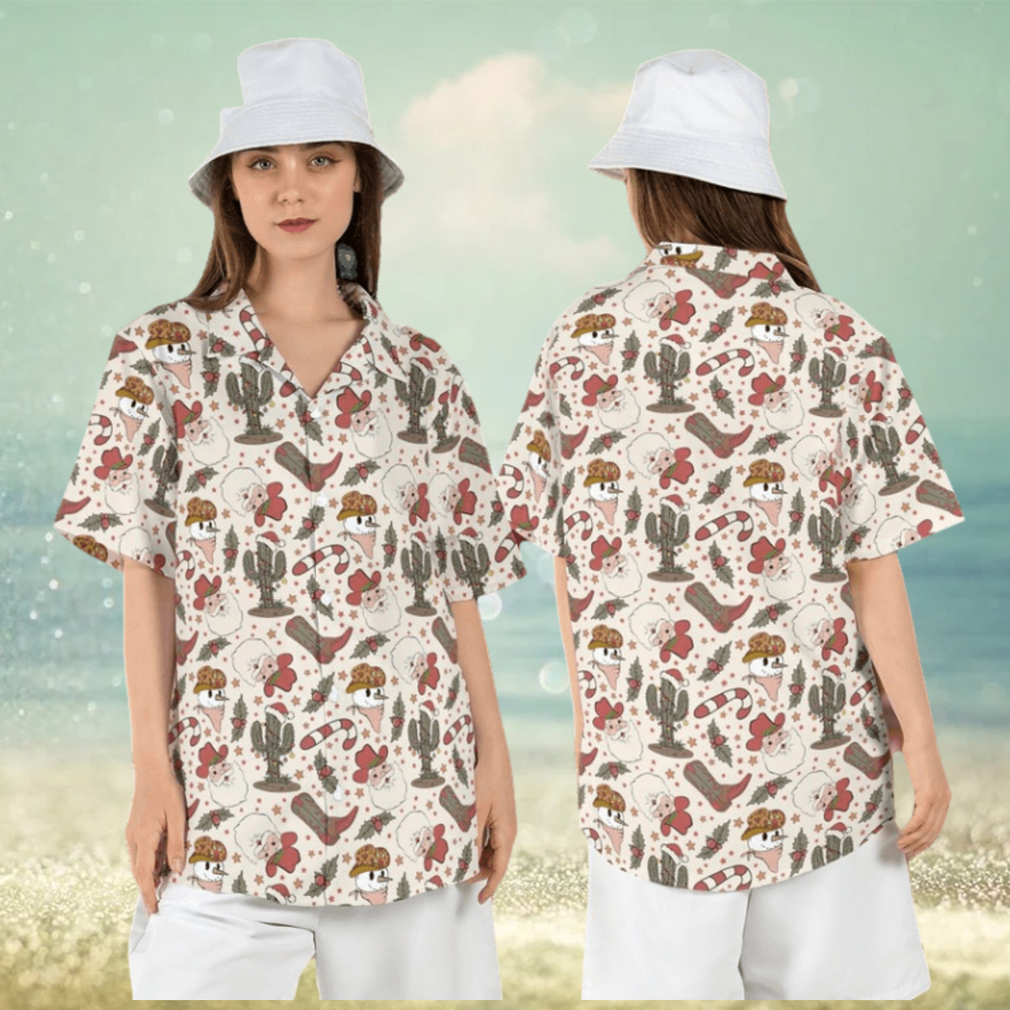 Cowboy Santa Christmas Hawaiian Shirt - Limotees