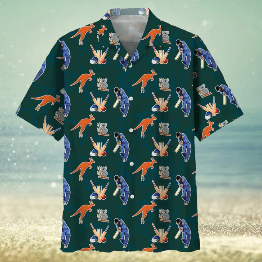 Cricket Blue Hawaiian Shirt - Limotees