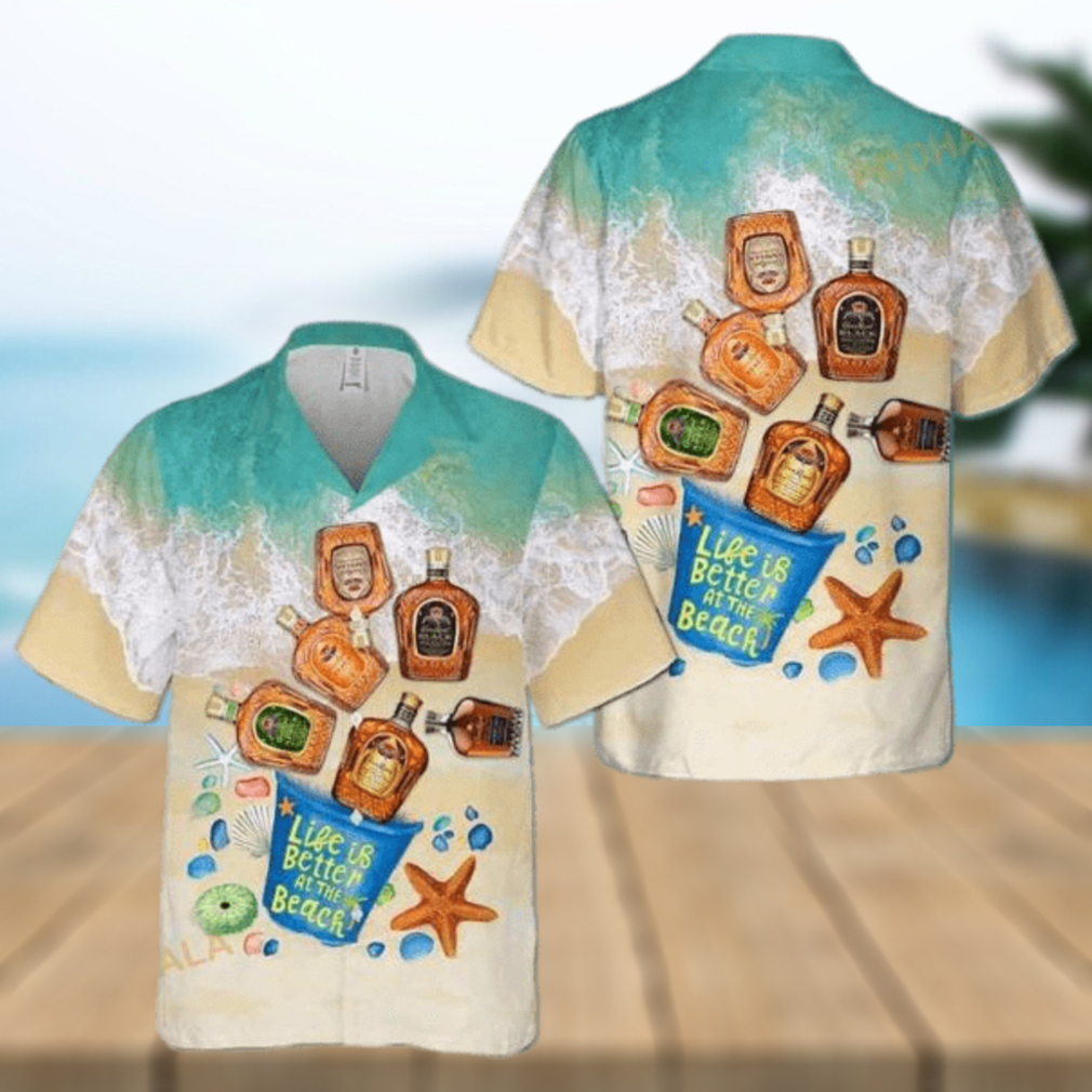 Crown Royal Beach 3D Funny Hawaiian Shirt - Limotees