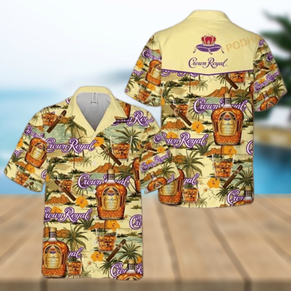 Crown Royal Drink 3D Funny Hawaiian Shirt - Limotees