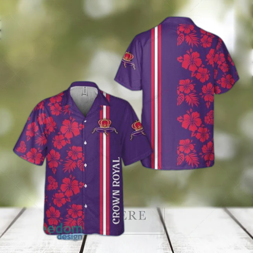 Crown Royal Hawaiian Shirt For Men And Women Gift Floral Aloha Beach - Limotees