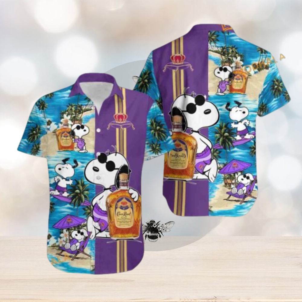 Crown Royal Snoopy Dog Hawaiian Shirt, Ideal Snoopy Present - Limotees