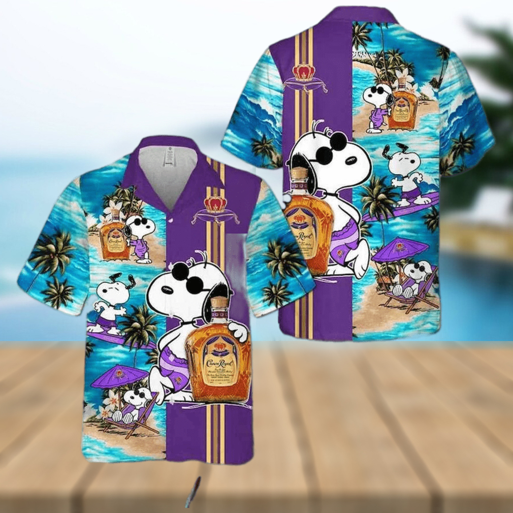 Crown Royal Snoopy Hawaiian Shirt For Men For Men - Limotees