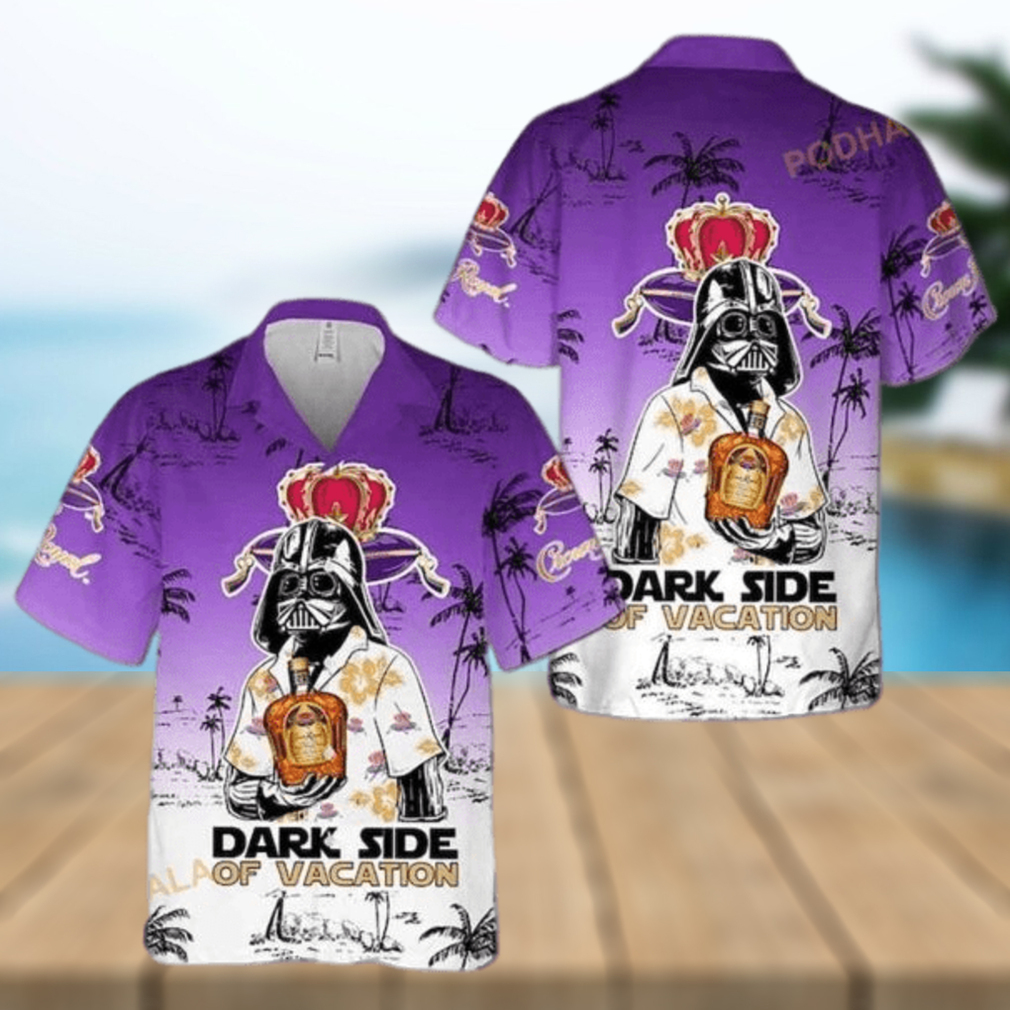 Crown Royal Star Wars Dark Side Of Vacation 3D Funny Hawaiian Shirt - Limotees