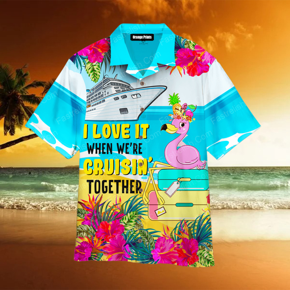 Cruising Together With Flamingo Summer Hawaiian Shirt - Limotees