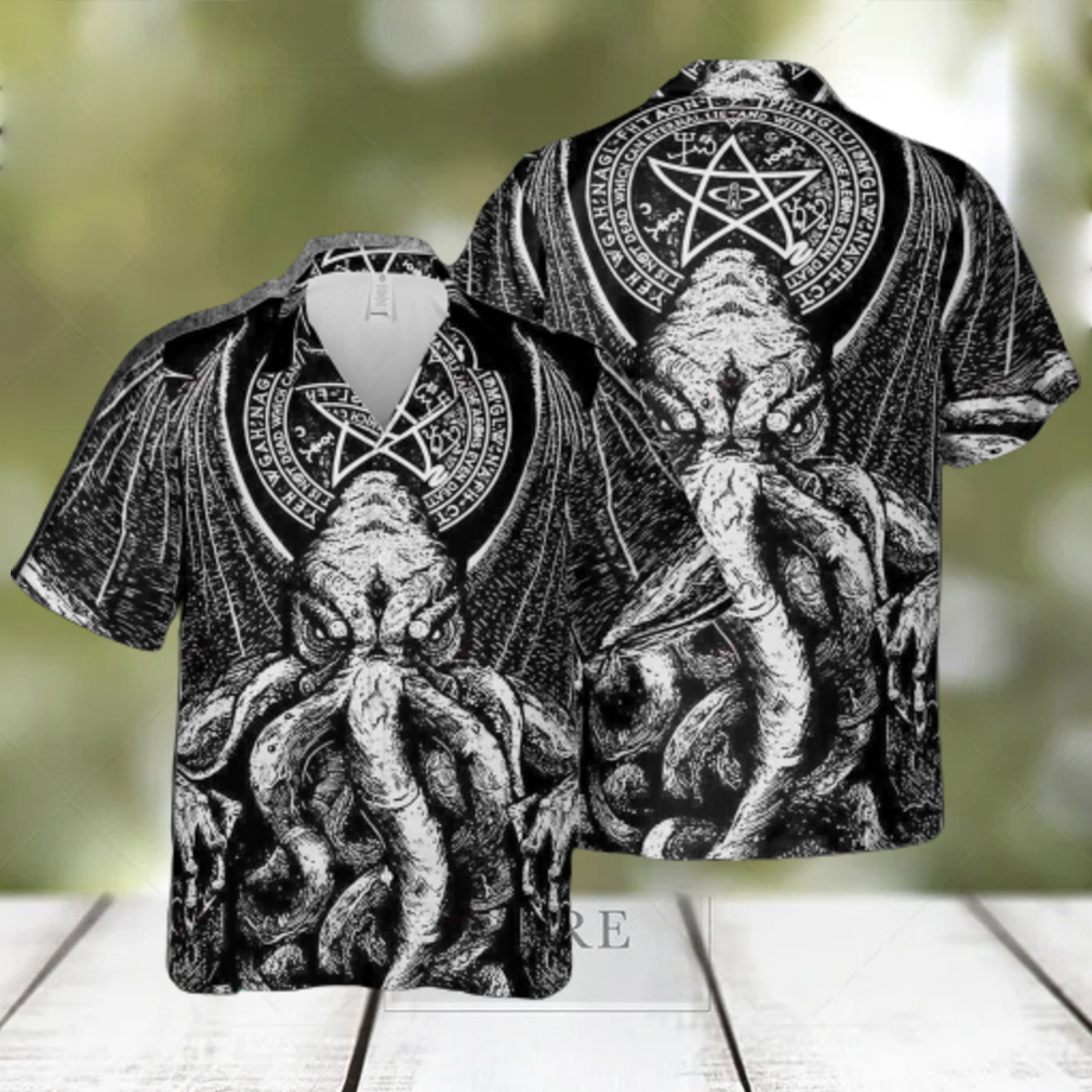 Cthulhu Design Hawaiian 3D Shirt Style 9For Men And Women Gift Short Sleeve Beach Shirt - Limotees