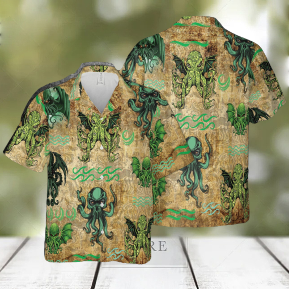 Cthulhu Hawaiian 3D Shirt Style 6 For Men And Women Gift Short Sleeve Beach Shirt - Limotees