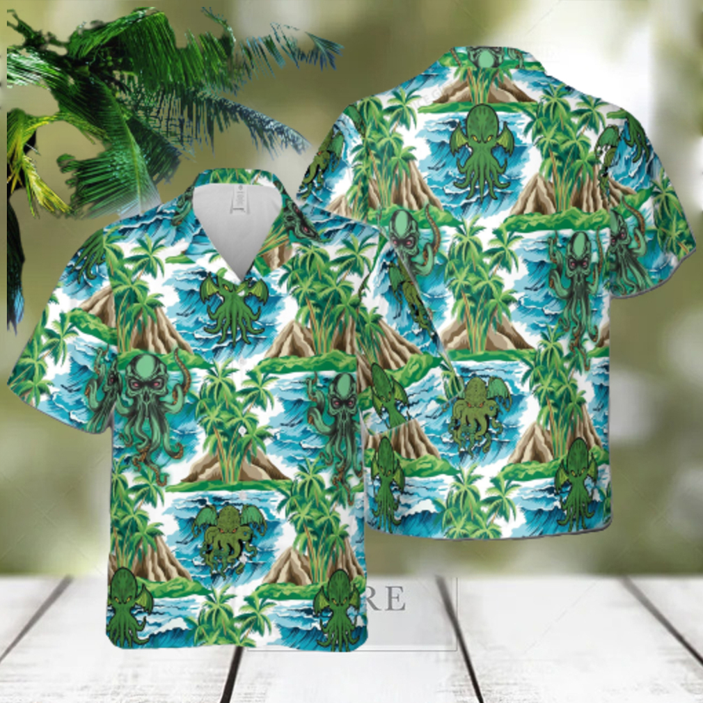 Cthulhu Hawaiian 3D Shirt Style 8 For Men And Women Gift Short Sleeve Beach Shirt - Limotees