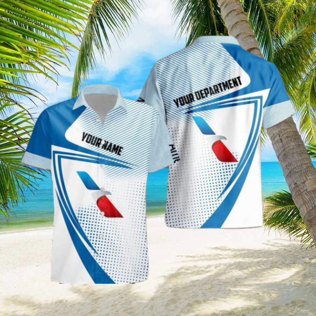 Custom Name 3D All Over Printed american airlines Hawaiian Shirt New Trend Summer Vacation Gift - Limotees