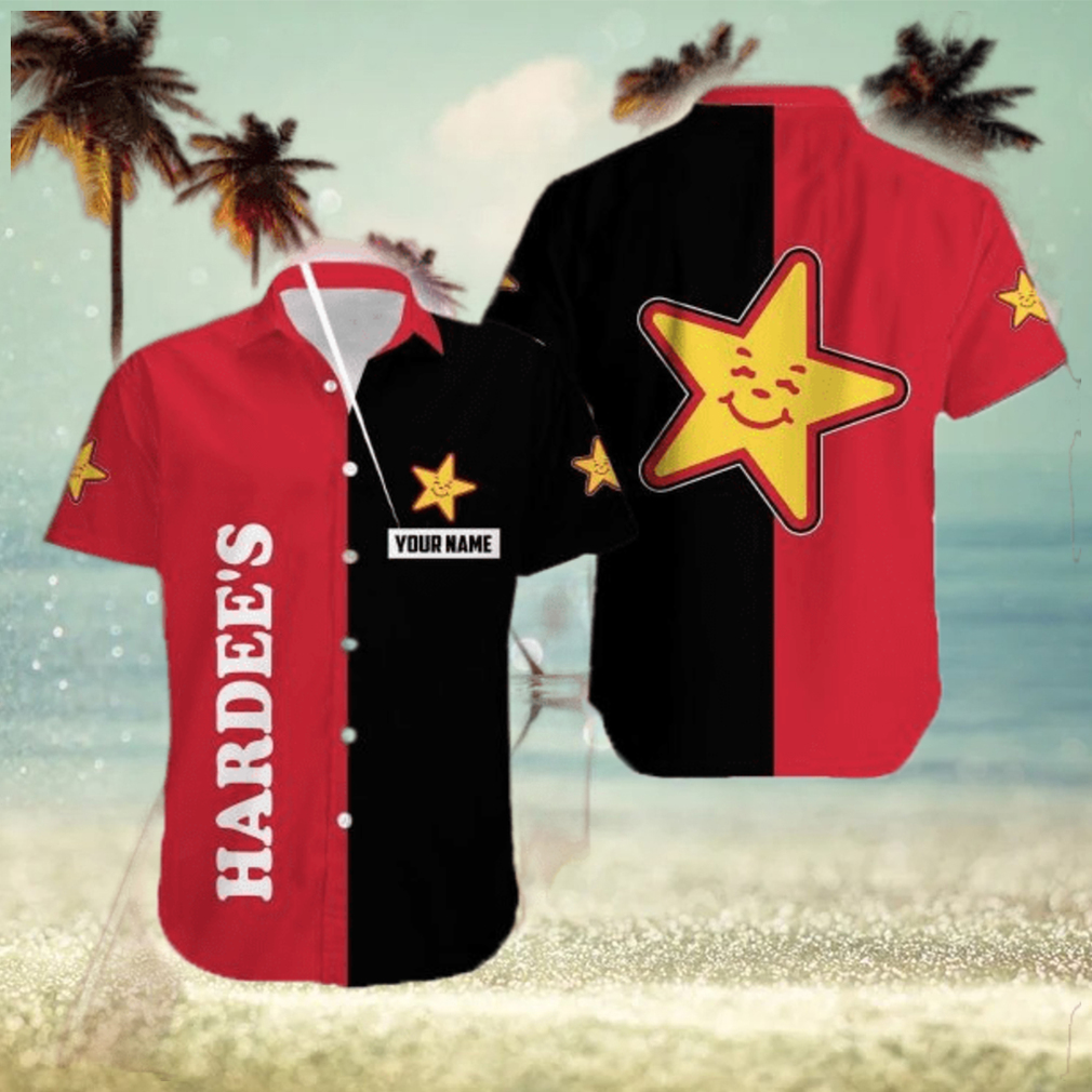 Custom Name HARDEE’S Brand Exclusive 3D Hawaiian Shirt For Summer - Limotees