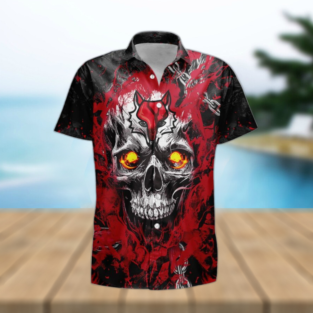 Custom Number And Name Marist Red Foxes Gothic Halloween Hawaiian Shirt For Men And Women Gift Beach - Limotees