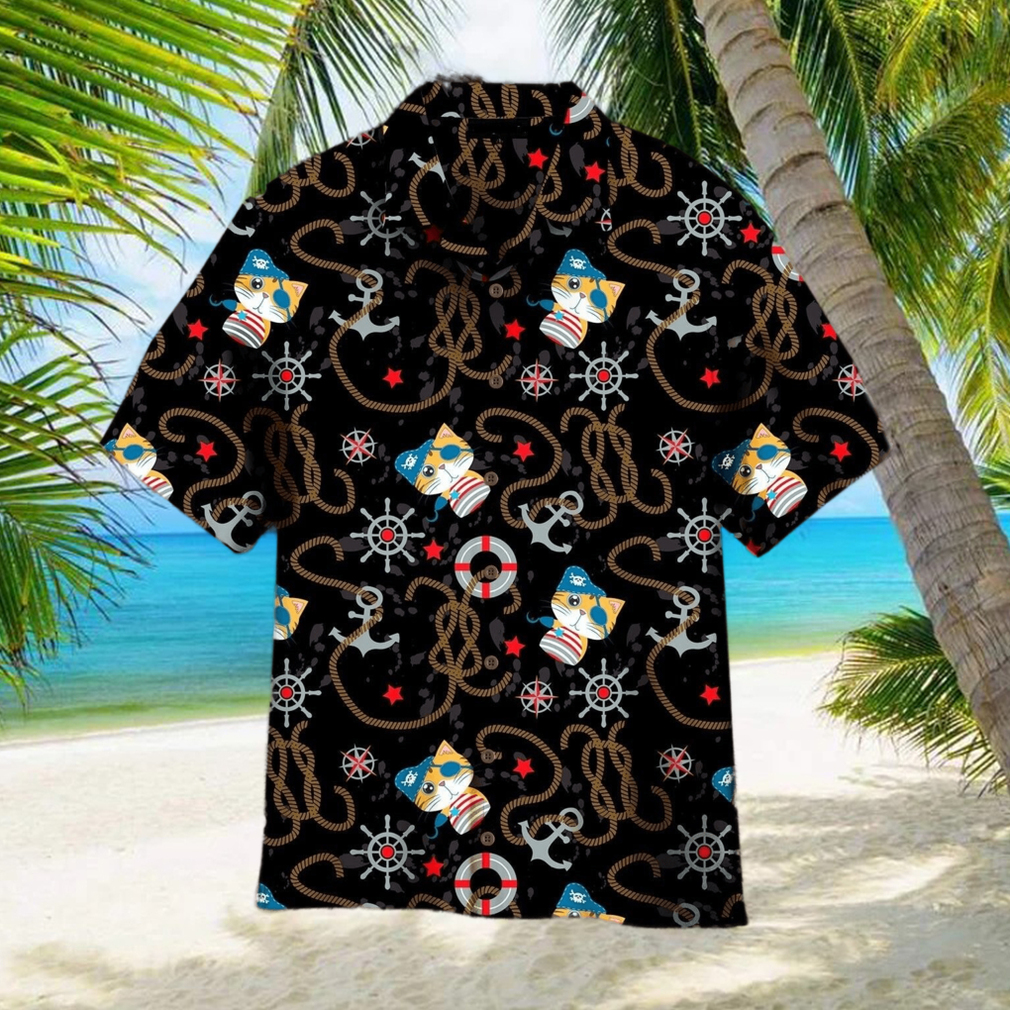 Cute Pirate Cat Hawaiian Shirt For Men Women WT6326 9710 hawaiian shirt - Limotees