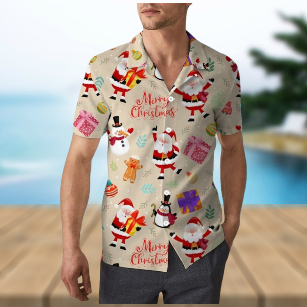 Cute Santa Claus Christmas Unisex Hawaii xsmax Shirt - Limotees