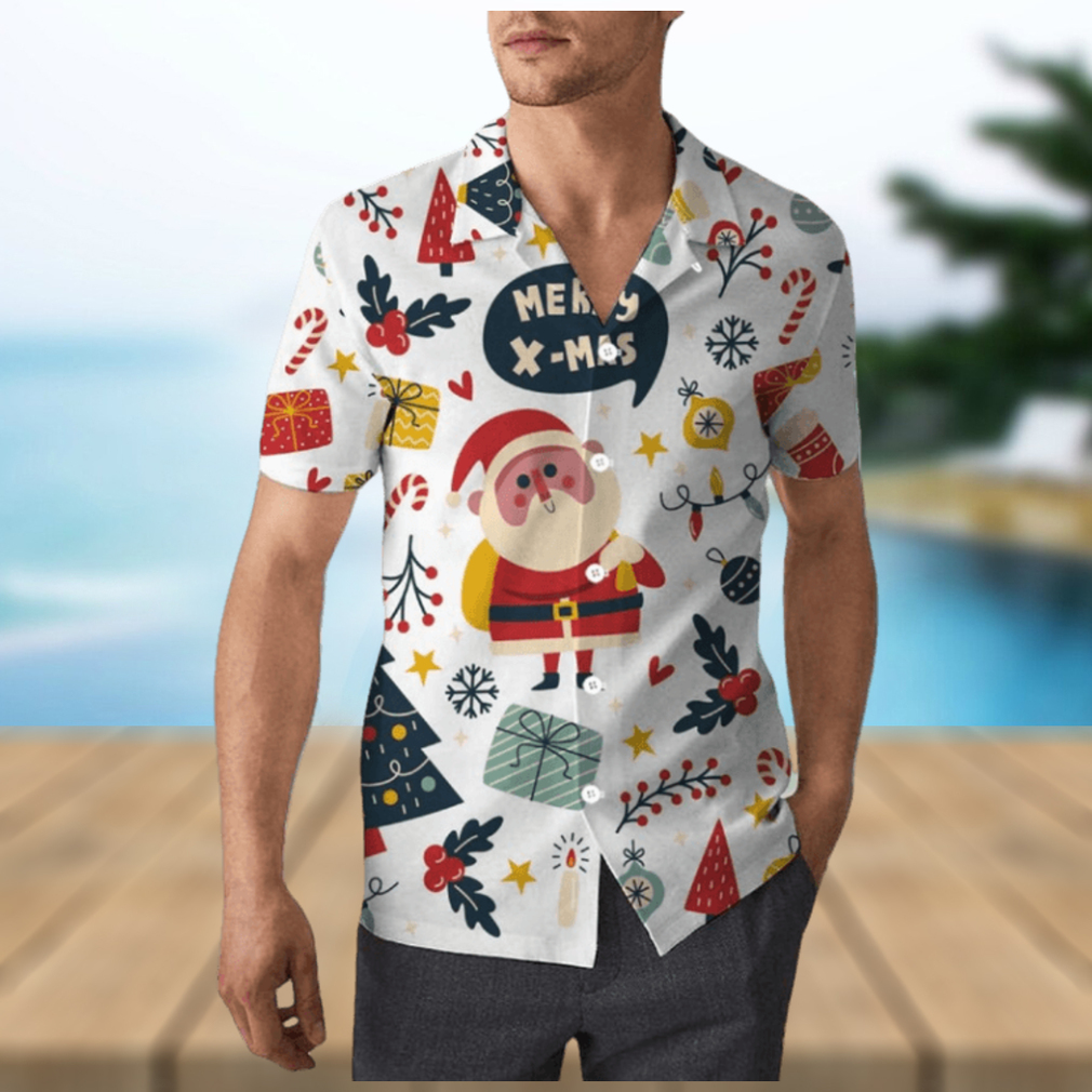 Cute Santa Claus Christmas Unisex Hawaiian Shirt - Limotees