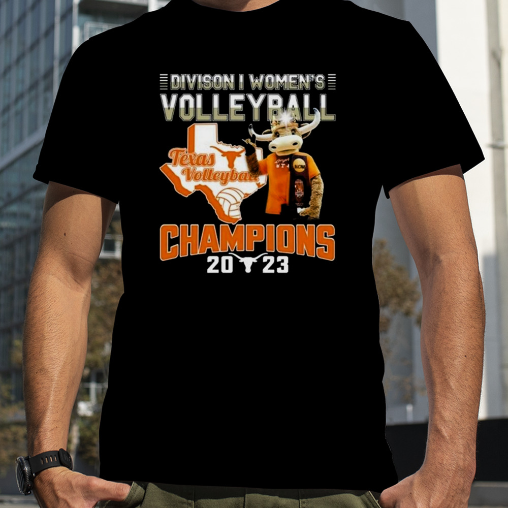 Division I Women’s Volleyball Texas Volleyball Champions 2023 Mascot T-Shirt