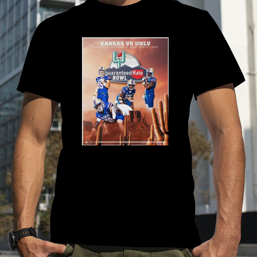 Kansas Football Vs Unlv Headed To The Desert 2023 Guaranteed Rate Bowl In Phoenix Az December 26 T-shirt