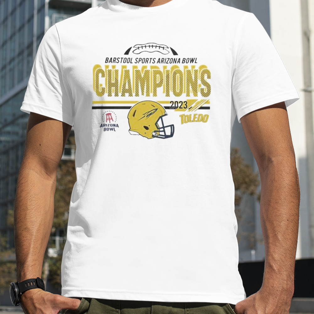 Toledo Rockets 2023 Arizona Bowl Champions Helmet T-shirt