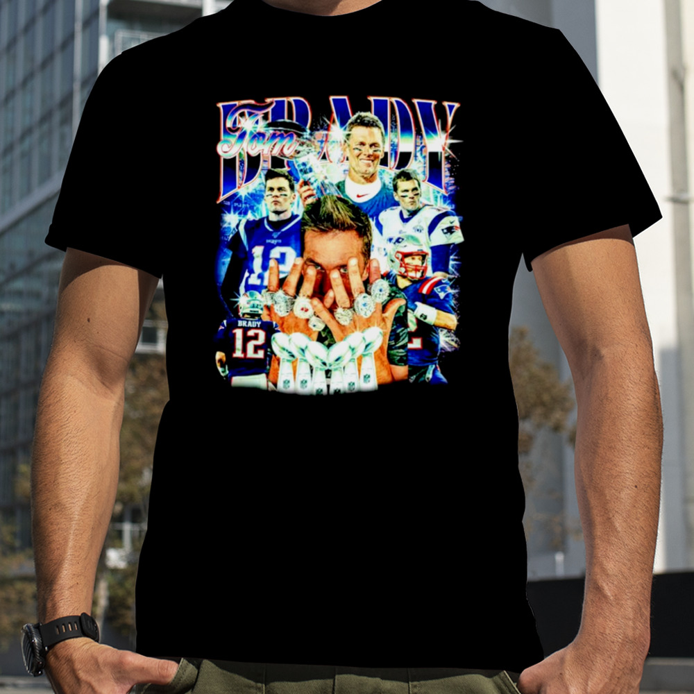 Tom Brady Super Bowl 7 rings MVP shirt