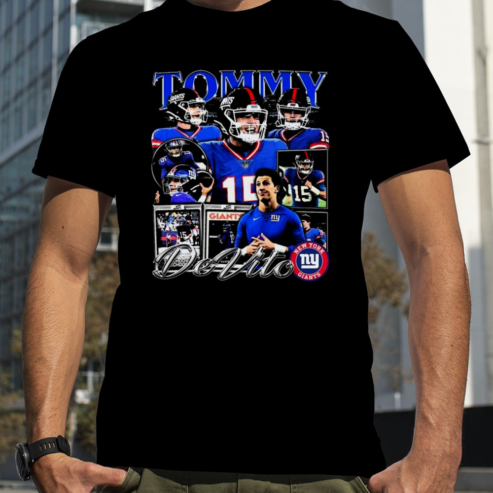 Tommy Devito 15 New York Giants Football Player T-shirt