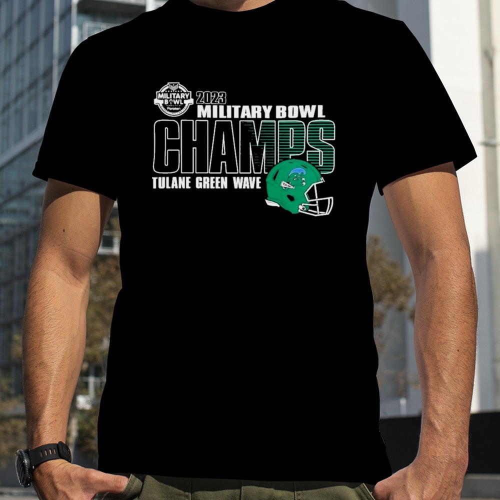 Tulane Green Wave Champions 2023 Military Bowl T-shirt